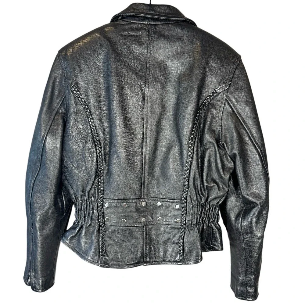 Vintage Antelope Creek Classic Black Biker Jacket Y2K Archive Biker Moto Men's M